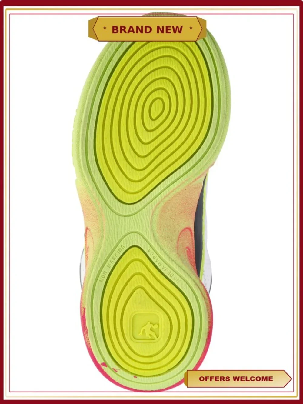 Boys Athletic Sneakers with Elastic Laces and Bungee Closure